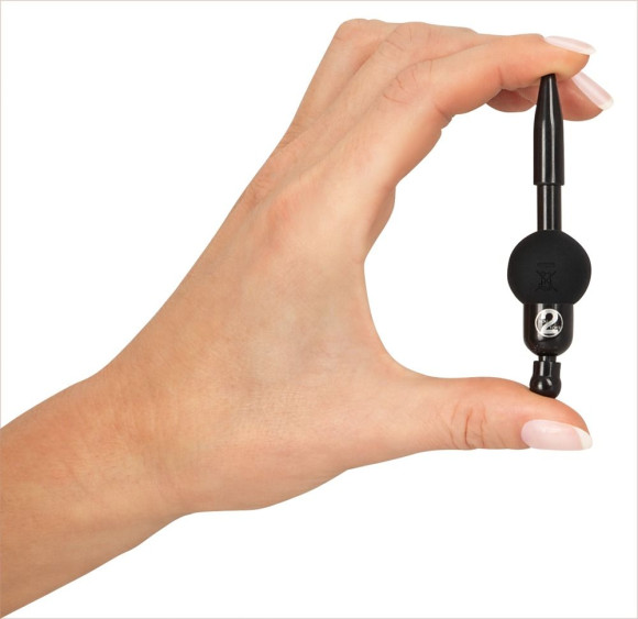 Черный уретральный вибростимулятор Vibrating Penis Plug Черный уретральный вибростимулятор Vibrating Penis Plug