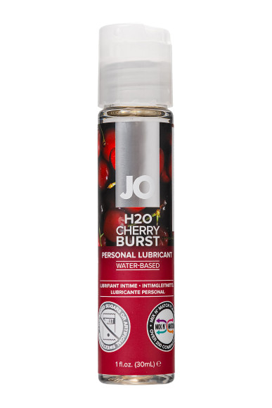 Ароматизированный лубрикант JO Flavored Cherry - 30 мл.