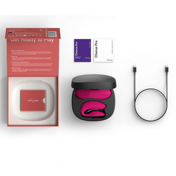 Розовый вибратор для пар We-Vibe Chorus Pro