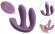 Фиолетовый тройной вибратор MIREVA RC Triple Hands-Free Vibrator