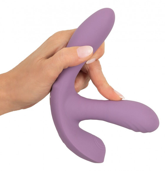 Фиолетовый тройной вибратор MIREVA RC Triple Hands-Free Vibrator