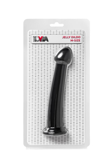 Черный фаллоимитатор Jelly Dildo M - 18 см. Черный фаллоимитатор Jelly Dildo M - 18 см.