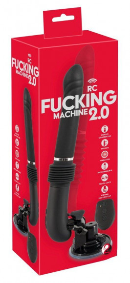 Черная секс-машина с пультом ДУ RC Fucking Machine 2.0