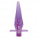 Фиолетовая анальная пробка с вибрацией JAMMY JELLY VIBRATING ANAL PLUG - 11,5 см.