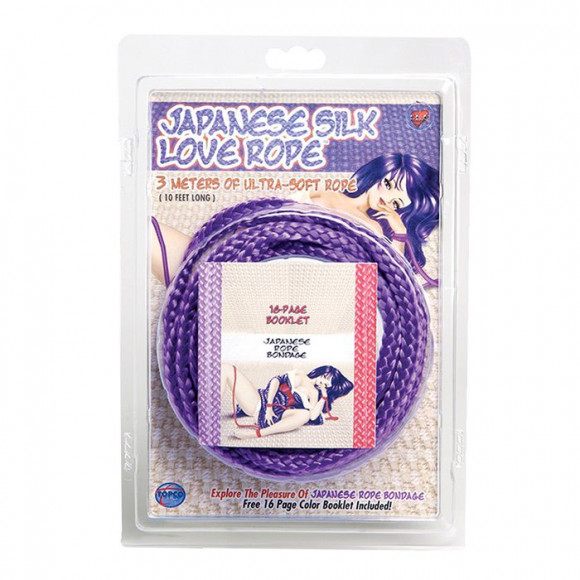 Фиолетовая веревка для фиксации Japanese Silk Love Rope - 3 м. Фиолетовая веревка для фиксации Japanese Silk Love Rope - 3 м.