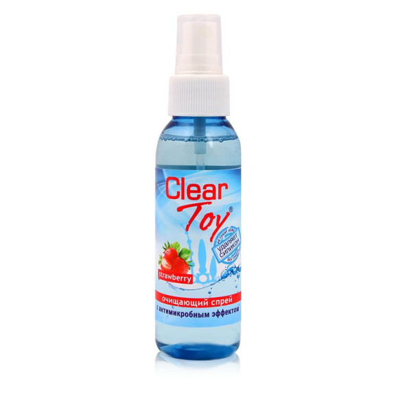 Очищающий спрей для игрушек Clear Toy Strawberry - 100 мл. Очищающий спрей для игрушек Clear Toy Strawberry - 100 мл.