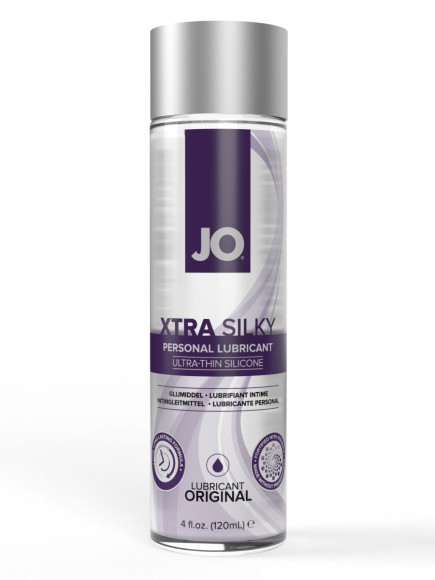 Лубрикант на силиконовой основе JO Xtra Silky - 120 мл. Лубрикант на силиконовой основе JO Xtra Silky - 120 мл.
