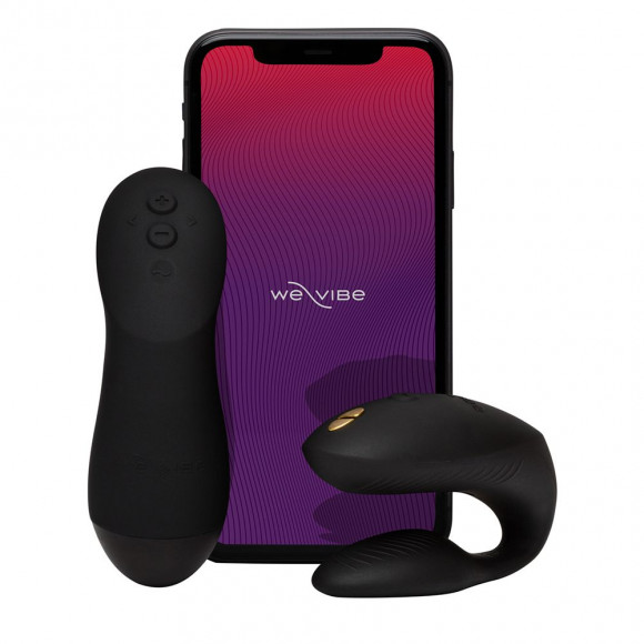 Черный вибратор для пар We-Vibe Chorus Pro