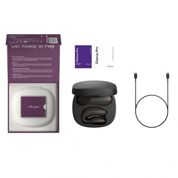 Черный вибратор для пар We-Vibe Chorus Pro