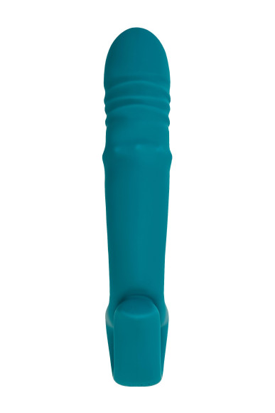 Зеленый вибратор с функцией Up&Down и стимулирующим кольцом Mija - 19 см. Зеленый вибратор с функцией Up&Down и стимулирующим кольцом Mija - 19 см.