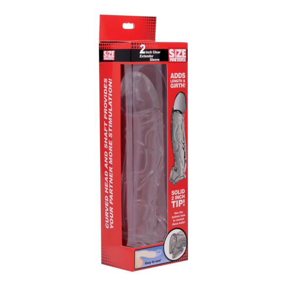 Прозрачная насадка для увеличения члена 2 Inch Clear Extender Sleeve