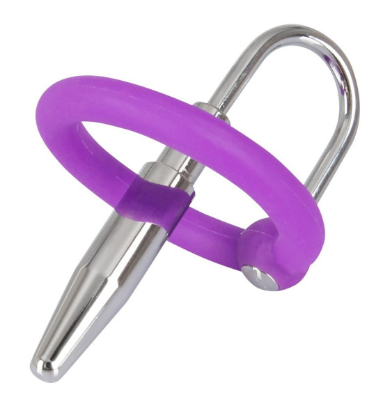 Уретральный плаг с силиконовым кольцом под головку Penis Plug Уретральный плаг с силиконовым кольцом под головку Penis Plug