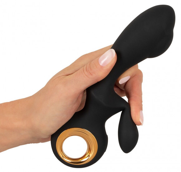 Черный вибратор-кролик с функцией расширения Inflatable Rabbit Vibrator - 18,3 см. Черный вибратор-кролик с функцией расширения Inflatable Rabbit Vibrator - 18,3 см.