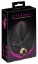 Черный вибратор с функцией расширения Inflatable Triple Vibrator - 18,9 см.
