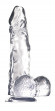 Прозрачный фаллоимитатор с мошонкой Dildo Luxy 8 - 21 см. Прозрачный фаллоимитатор с мошонкой Dildo Luxy 8 - 21 см.