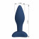 Синяя анальная пробка Bulb Plug - 10,5 см.
