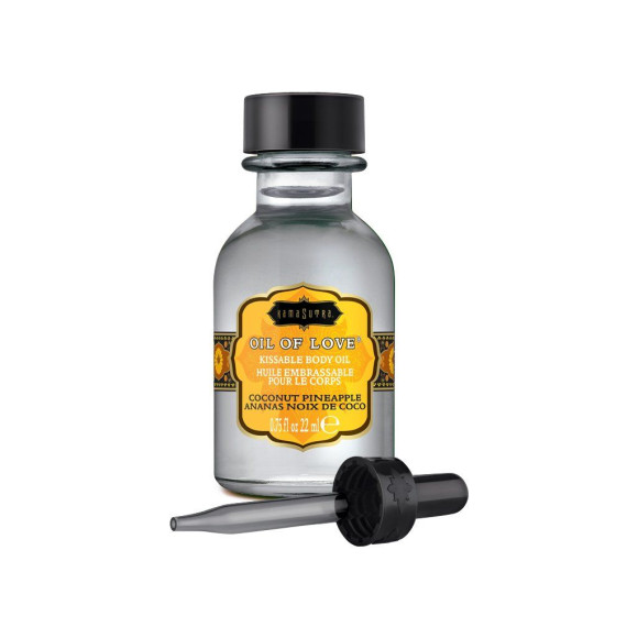 Масло для ласк с ароматом кокоса и ананаса Oil of Love Coconut Pineapple - 22 мл. Масло для ласк с ароматом кокоса и ананаса Oil of Love Coconut Pineapple - 22 мл.