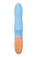 Голубой силиконовый вибратор Bluebell - 18,5 см.