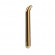Золотистый вибратор с загнутым кончиком 5-Function Precious Metal Slims Slender G s - 14 см.