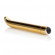 Золотистый вибратор с загнутым кончиком 5-Function Precious Metal Slims Slender G s - 14 см.
