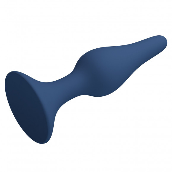 Синяя анальная пробка Slim Anal Plug XL - 15,4 см.
