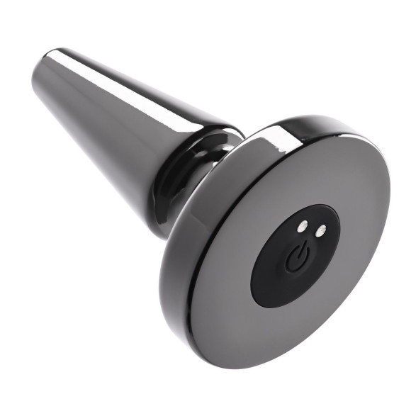 Черная анальная вибропробка Beginner Metal Plug - 11,2 см. Черная анальная вибропробка Beginner Metal Plug - 11,2 см.