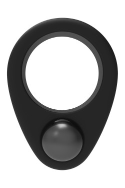 Черное эрекционное кольцо Cockring Single Weight