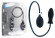 Черная анальная втулка с функцией расширения Ribbed Inflatable Silicone Anal Plug