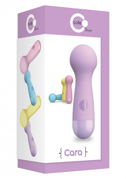 Сиреневый вибромассажер CARA SMALL WAND PURPLE - 14 см. Сиреневый вибромассажер CARA SMALL WAND PURPLE - 14 см.