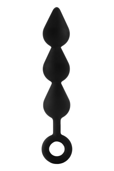 Черный анальный стимулятор XL Triple Drop Plug Black - 26 см. Черный анальный стимулятор XL Triple Drop Plug Black - 26 см.