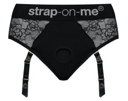 Черные трусики для насадок Diva Lingerie Harness - size L Черные трусики для насадок Diva Lingerie Harness - size L