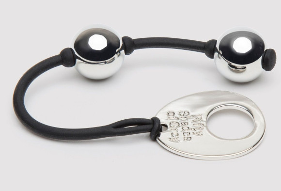 Серебристые шарики Inner Goddess Mini Silver Pleasure Balls 85g на черном силиконовом шнурке Серебристые шарики Inner Goddess Mini Silver Pleasure Balls 85g на черном силиконовом шнурке