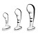 Набор из 3 стальных стимуляторов простаты Stainless Steel P-spot Training Set