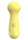 Жёлтый вибромассажер CARA SMALL WAND YELLOW - 14 см.