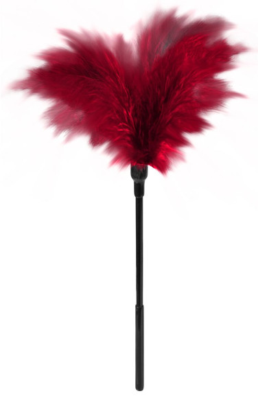 Пластиковая метелочка с красными пёрышками Small Feather Tickler - 32 см. Пластиковая метелочка с красными пёрышками Small Feather Tickler - 32 см.