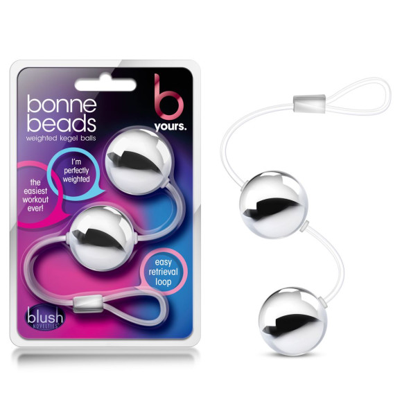 Серебристые вагинальные шарики B Yours Bonne Beads Серебристые вагинальные шарики B Yours Bonne Beads