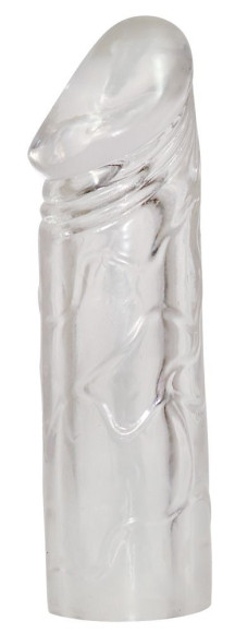 Удлиняющая насадка на пенис Mega Dick Sleeve Transparent Удлиняющая насадка на пенис Mega Dick Sleeve Transparent