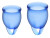 Набор синих менструальных чаш Feel confident Menstrual Cup