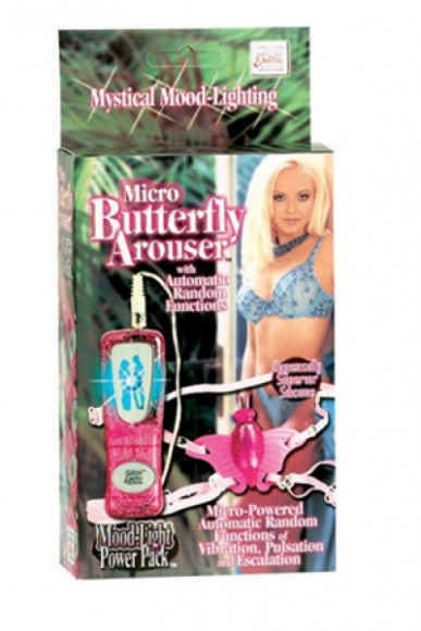 Светящийся розовый стимулятор клитора Micro Butterfly Arouser Светящийся розовый стимулятор клитора Micro Butterfly Arouser