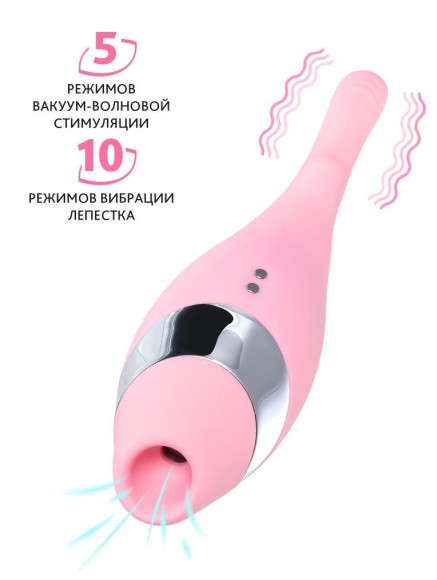 Розовый многофункциональный стимулятор Dahlia - 14 см. Розовый многофункциональный стимулятор Dahlia - 14 см.