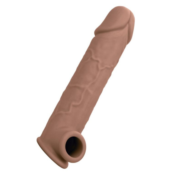 Коричневая удлиняющая насадка на член Life-Like Extension 8” - 20,25 см. Коричневая удлиняющая насадка на член Life-Like Extension 8” - 20,25 см.