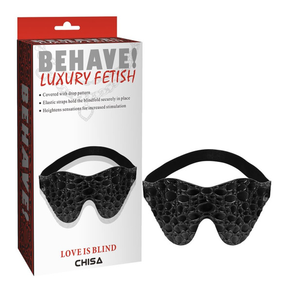 Черная маска на глаза Behave Черная маска на глаза Behave