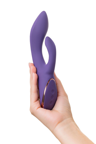 Фиолетовый вибратор-кролик Fingie с функцией Come-Hither - 21,6 см. Фиолетовый вибратор-кролик Fingie с функцией Come-Hither - 21,6 см.