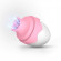 Розово-белый клиторальный стимулятор Sex Massager