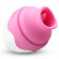 Розово-белый клиторальный стимулятор Sex Massager