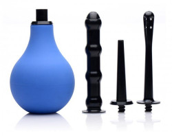 Анальный душ с 3 насадками Premium One-way Valve Anal Douche Set Анальный душ с 3 насадками Premium One-way Valve Anal Douche Set