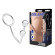 Кольцо на пенис с анальным стимулятором Two Bead Stainless Steel Anal Hook & Cock Ring
