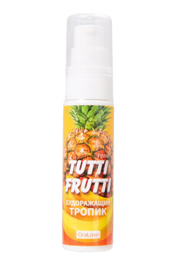 Гель-смазка Tutti-Frutti со вкусом тропических фруктов - 30 гр.