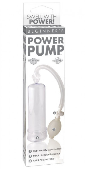 Прозрачная ручная вакуумная помпа Beginners Power Pump