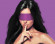Фиолетовая ажурная маска на глаза Lace Mask